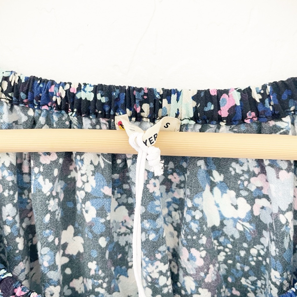 Marine Layer Charlotte maxi dress in blue floral size small - Picture 6 of 10